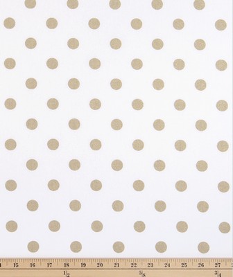 Premier Prints Polka Dot White Athena Gold in 2016 Additions Gold 7oz  Blend Polka Dot   Fabric