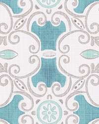 Promenade Fountain Slub Canvas by   