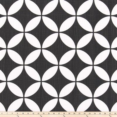 Premier Prints Radiant Ink Slub Canvas in SLUBCANVAS Black Multipurpose cotton  Blend Circles and Swirls Contemporary Diamond  Geometric   Fabric