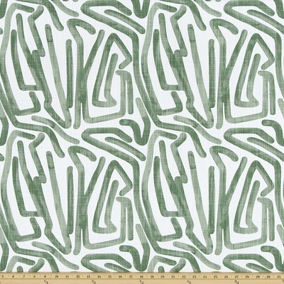 Premier Prints Shiva Fairway Slub Canvas in SLUB CANVAS Green cotton  Blend Abstract   Fabric