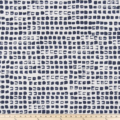 Premier Prints Silvia Space Blue Flax in PF Blue 11oz  Blend Squares   Fabric