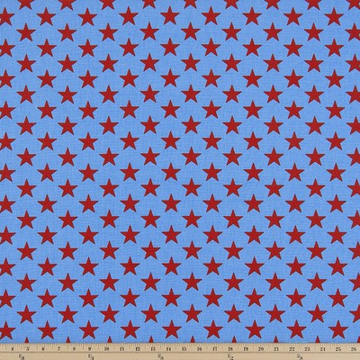 Premier Prints Stars Powder Blue in 2017 Additions Blue 7oz  Blend Stars and Stripes   Fabric