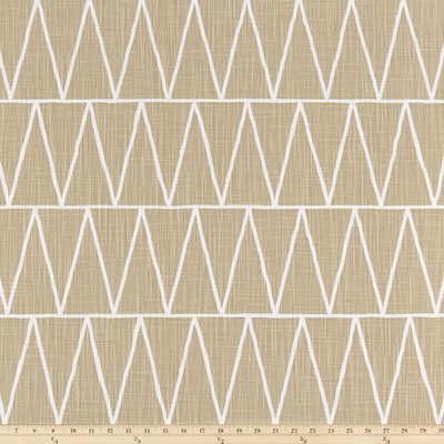 Premier Prints Terrain Gobi in Slub Canvas Beige cotton  Blend Geometric   Fabric