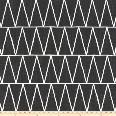 Premier Prints Terrain Ink Slub Canvas in SLUBCANVAS Black Multipurpose cotton  Blend Geometric   Fabric
