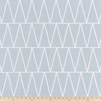 Premier Prints Terrain Mineral Blue in Slub Canvas Grey cotton  Blend Geometric   Fabric
