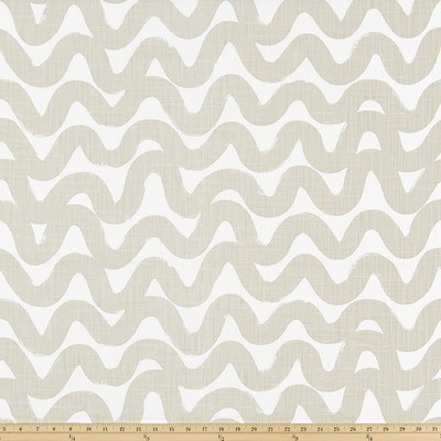 Premier Prints Wavy Fog in Slub Linen White Grey Cotton  Blend Wavy Striped   Fabric