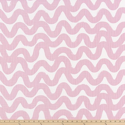 Premier Prints Wavy Taffy in Slub Linen White Pink Cotton  Blend Wavy Striped   Fabric
