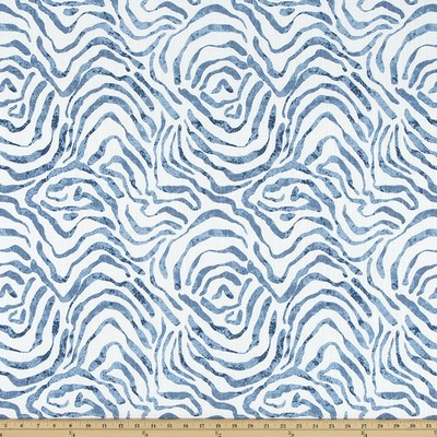 Premier Prints Zephyr Indigo Luxe Canvas in Luxe Canvas Blue Cotton  Blend Abstract   Fabric