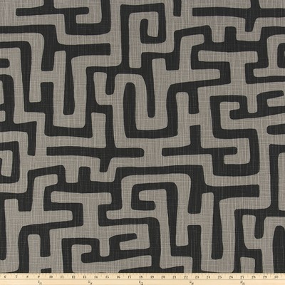 Premier Prints Zuberi Flint Slub Canvas in SLUBCANVAS Grey Multipurpose cotton  Blend Geometric   Fabric