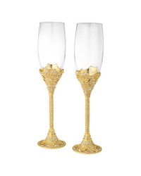 Gold Windsor Flute Set of 2  7 oz. by   