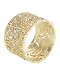 Gold Windsor Napkin Ring Set of 4 by   