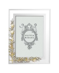 Gold & Silver Laurel 4in x 6in Frame Gold by   