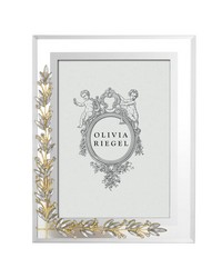 Gold & Silver Laurel 5in x 7in Frame Gold by   