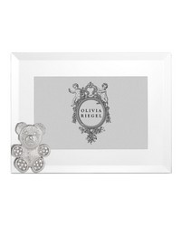 Silver Teddy Bear 4in x 6in Frame Silver by   