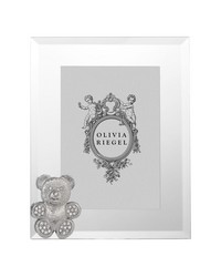 Silver Teddy Bear 5in x 7in Frame Silver by   