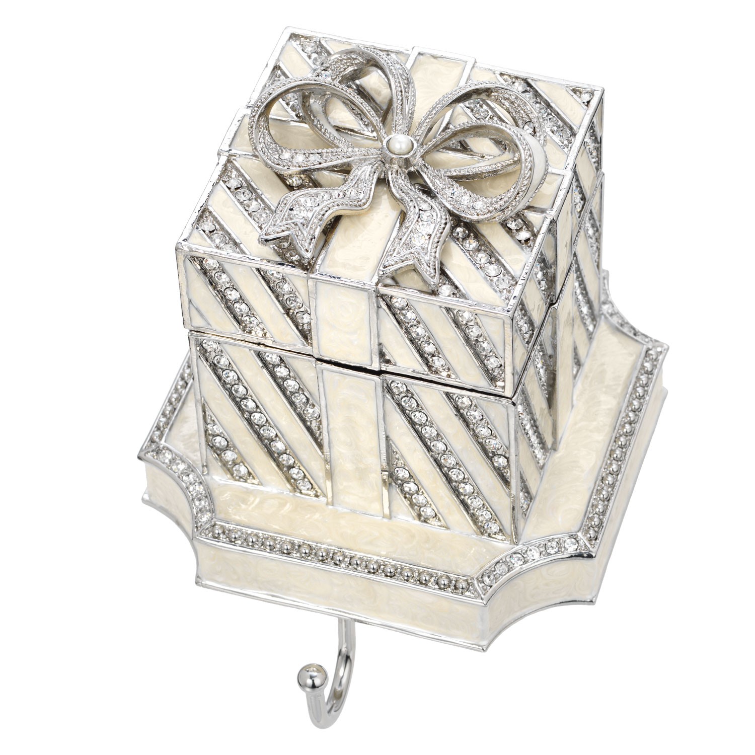 White Gift Box Stocking Holder Accessories