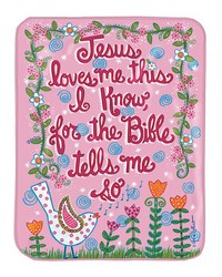 Jesus Loves Me  Bird Pink by   
