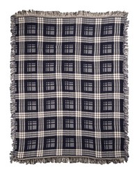 Blue Plaid 2 Layer Throw by   