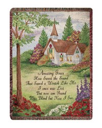 Amazing Grace50x60 Tap Throw by   