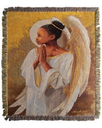 Angel Wings 50x60 Woven Throw by   