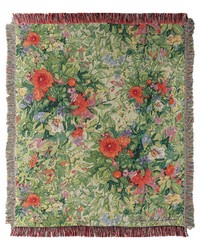 Butterfly Squares 50x60 Woven Throw by   