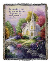 Church In The Country-50x60 Throw-hispanic by   