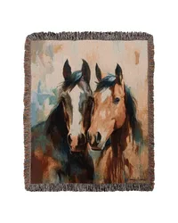 Caballo Magnific Brown 50x60 Woven Throw by   