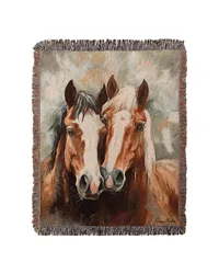 Caballo Magnific Nose 50x60 Woven Throw by   