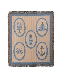 Coastal Cameo 50x60 Throw by   