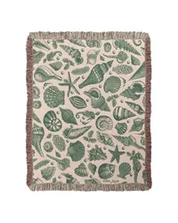 Coastal Toile 50x60 Throw by   