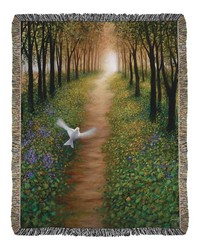 Dove 50x60 Woven Throw by   