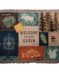 Escape To Nature 50x60 Woven Throw by   