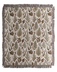 Fall Splendor All Over Leaves 50x60 Woven Throw by   