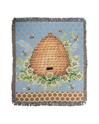 Garden Buzz 50x60 Tapestry Throw by   
