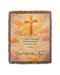 I Have Fought The Good Fight 50x60 Tapestry Throw by   