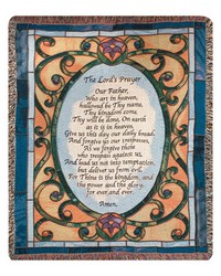 Lords Prayer 50x60 Tapestry Throw by   
