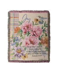 May The God Of Hope 50x60 Tapestry Throw by   