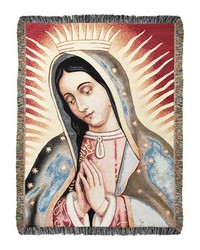 Our Lady Of Guadalupe 50x60 Tap Throw by   