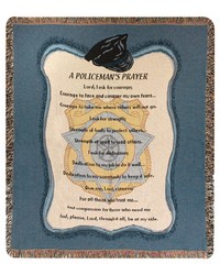 A Policemans Prayer50x60 Tap Throw by   