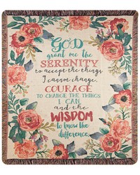 Serenity Prayer Floral Mou by   