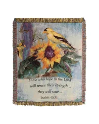 Those Whispers Hope 50x60 Tapestry Throw by   
