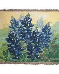 Blue Bonnet 60x50 Tapestry Throw by   
