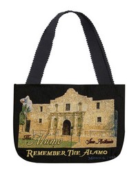 Remember The Alamo 17x12 Tote Bag by   