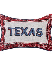 Bandana Texas word Pillow by   