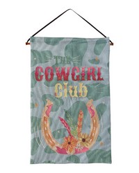 Cowgirl Club Ii 17x26 Wallhanging by   