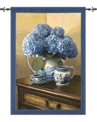 Blue Willow35x47 Grande Wallhanging by   