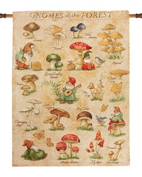 Gnomes Of The Forest 26x36 Wh by   