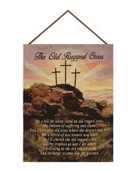 Old Rugged Cross13x18 Tap Banneret by   