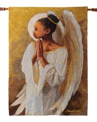 Angel Wings 26x36 Woven Wall Hanging by   