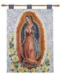 Our Lady Of Guadalupe 26x36 Wall Hanging by   